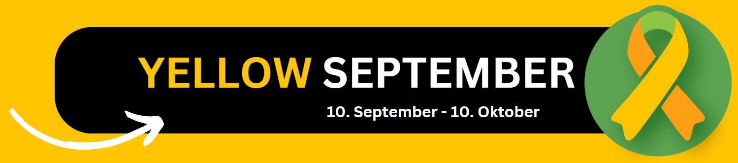 © Banner adaptiert nach dem isländischen Projekt „Gulur september“ (mit freundlicher Genehmigung). Schleife erstellt vom GÖG-Team, KI-gestützt (Copilot).